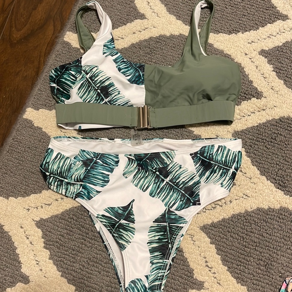 SHEIN high waist bathing suit